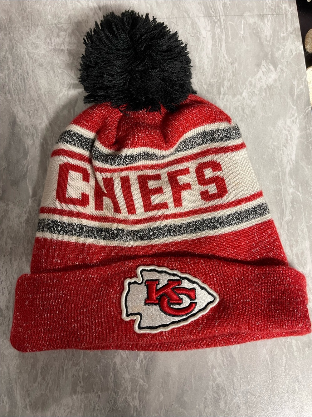 Kansas City Chiefs Knit Beanie Winter Hat NFL New Era Cap Adult OSFM